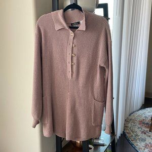 Blush Long Sleeve Romper/Pajamas